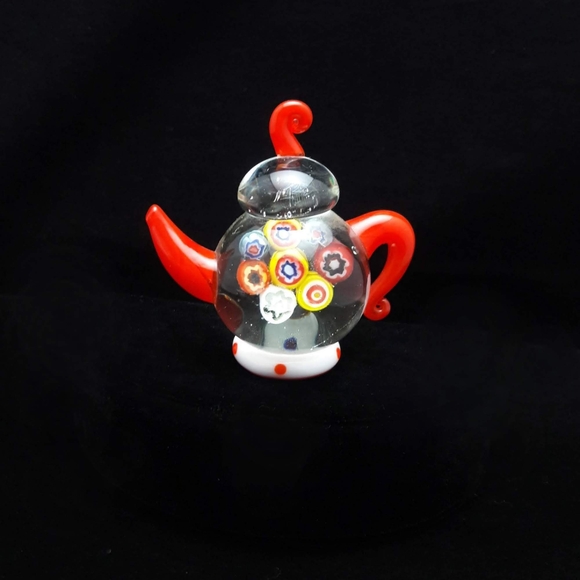 🫖 Vintage Global Village Colorful Glass Teapot Figurines - Picture 2 of 7